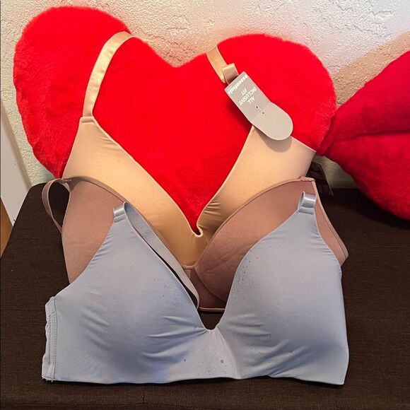 Unbranded Other - #1337***Women's Wireless Bra Set - Blue, Pink, Cream